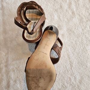 Manolo Blahnik Brown Strappy Heels